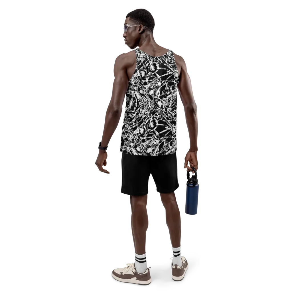 Ravenous Lines on Men's Tank Top — Back