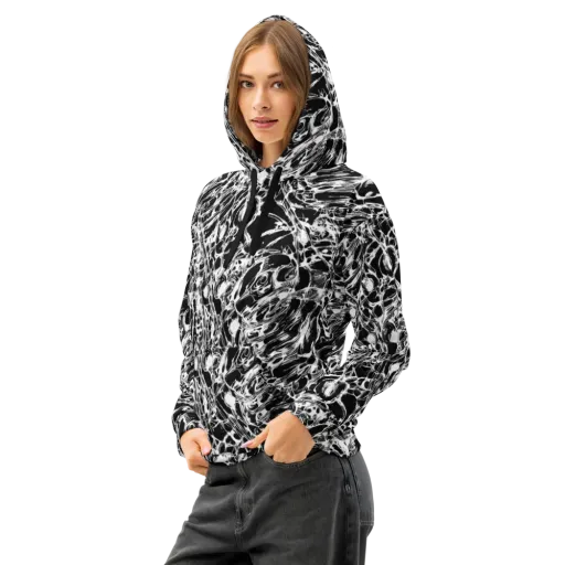 Ravenous Lines on a Cotton Hoodie