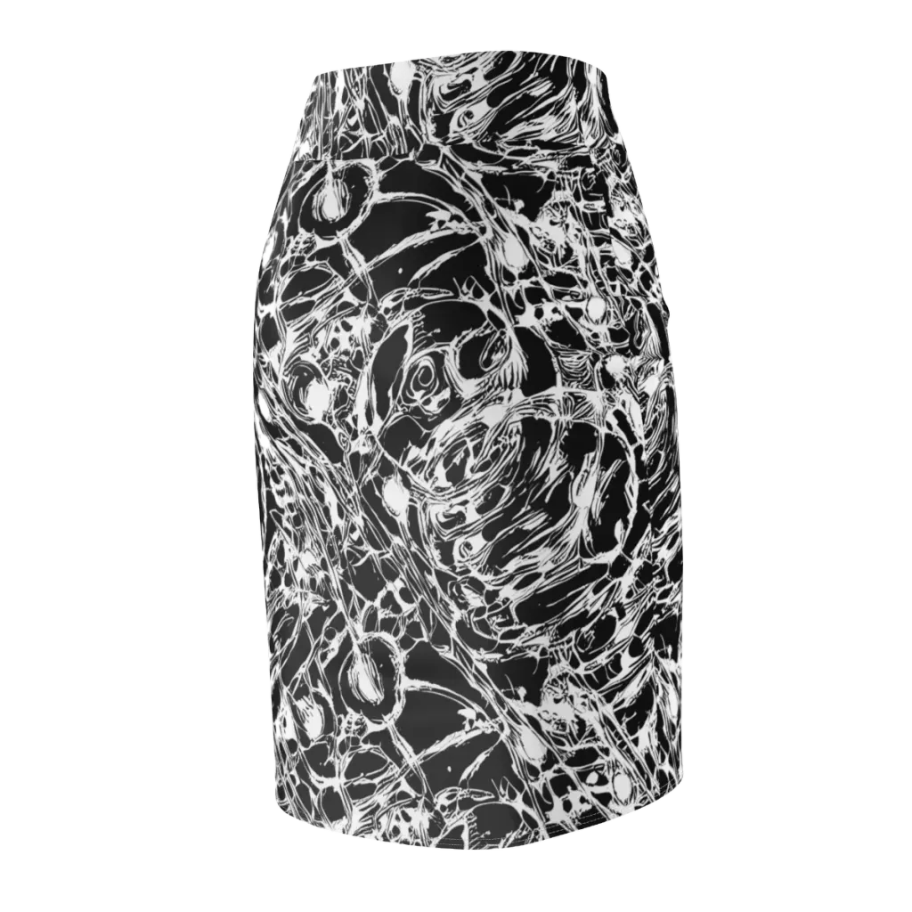 Ravenous Lines on Pencil Skirt — Back Side
