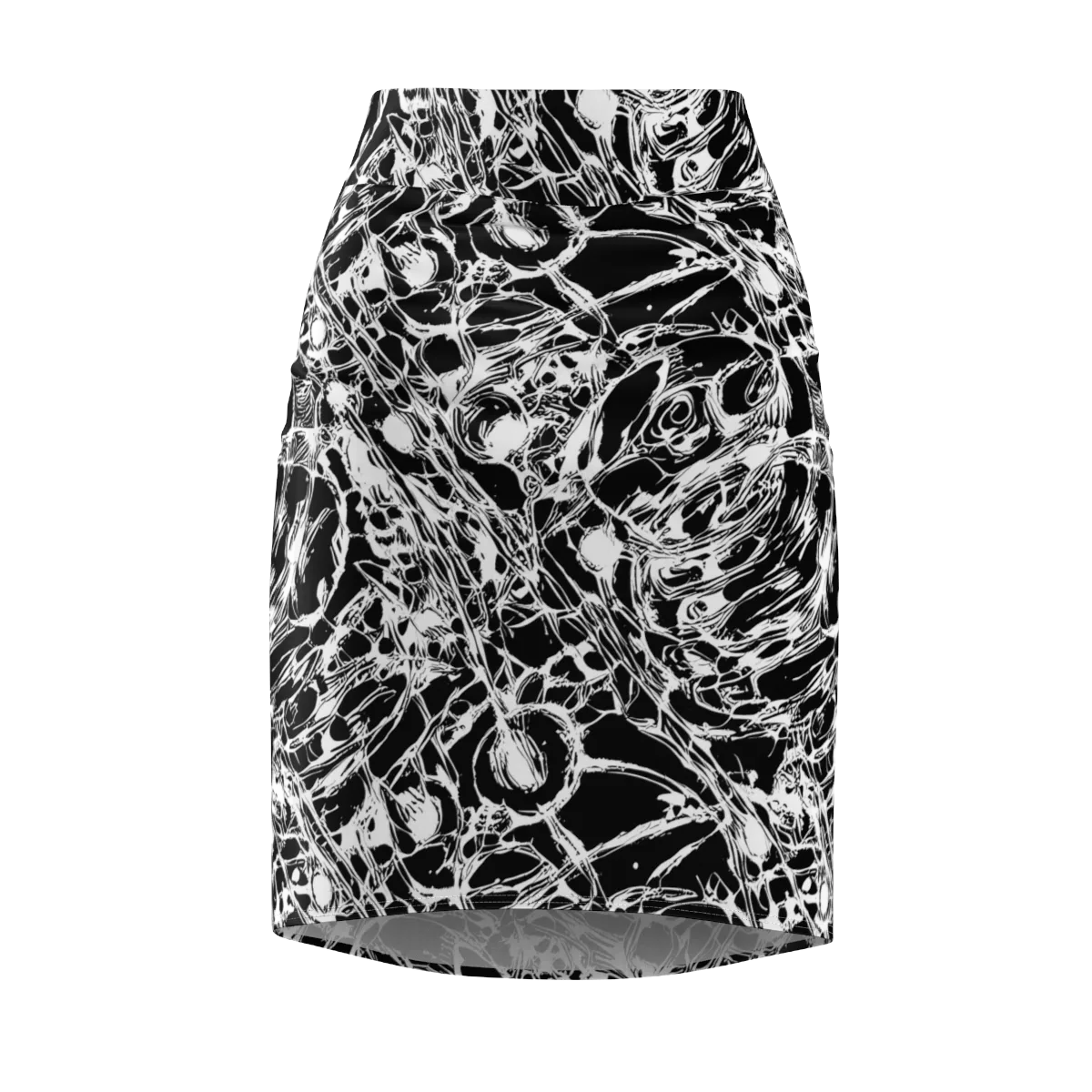 Ravenous Lines on Pencil Skirt — Front