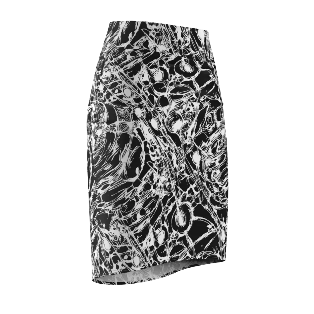 Ravenous Lines on Pencil Skirt — Front Side