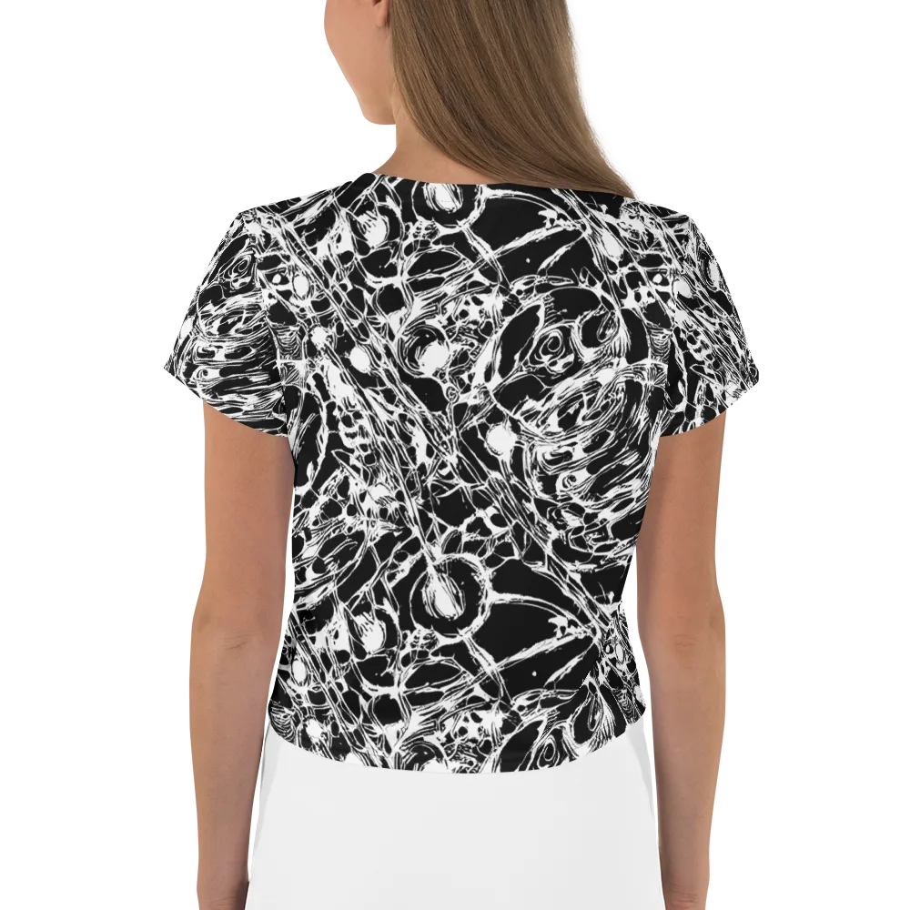 Ravenous Lines on Crop Tee — Back