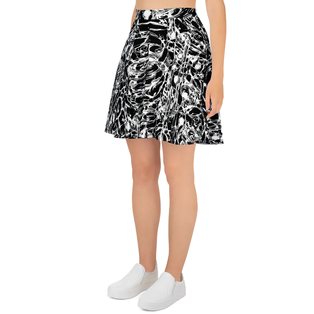 Ravenous Lines on Skater Skirt — Left