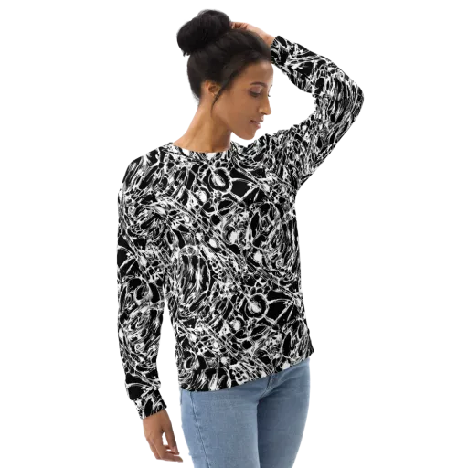Ravenous Lines on a Sweatshirt