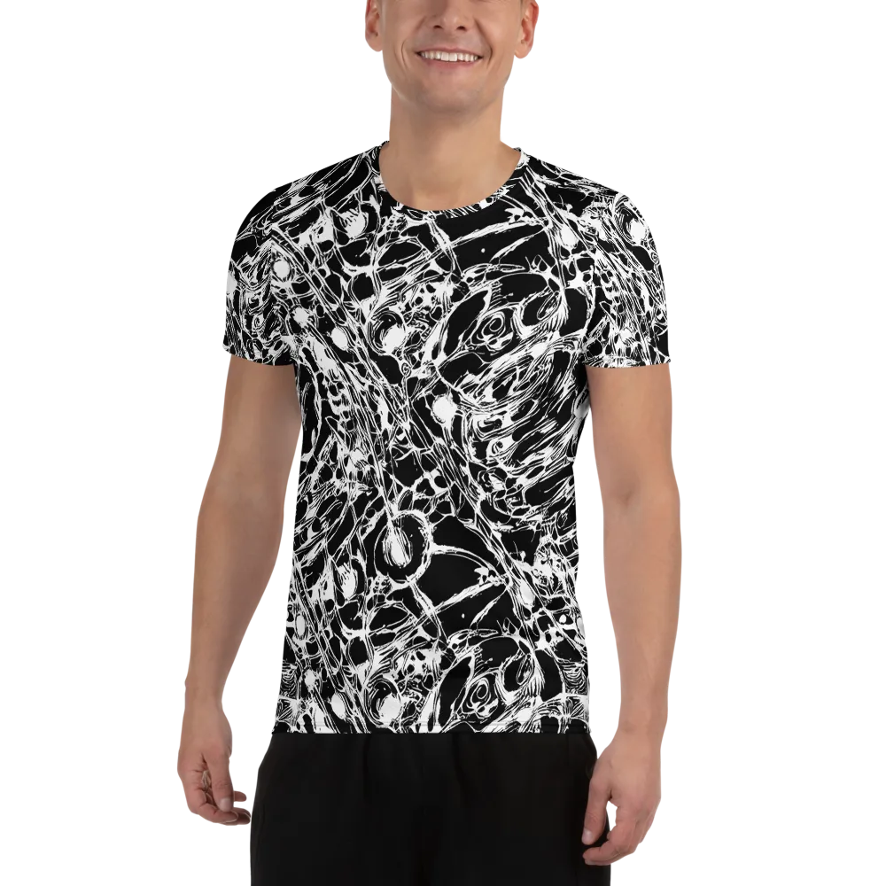 Ravenous Lines on Men's Athletic T-Shirt — Front