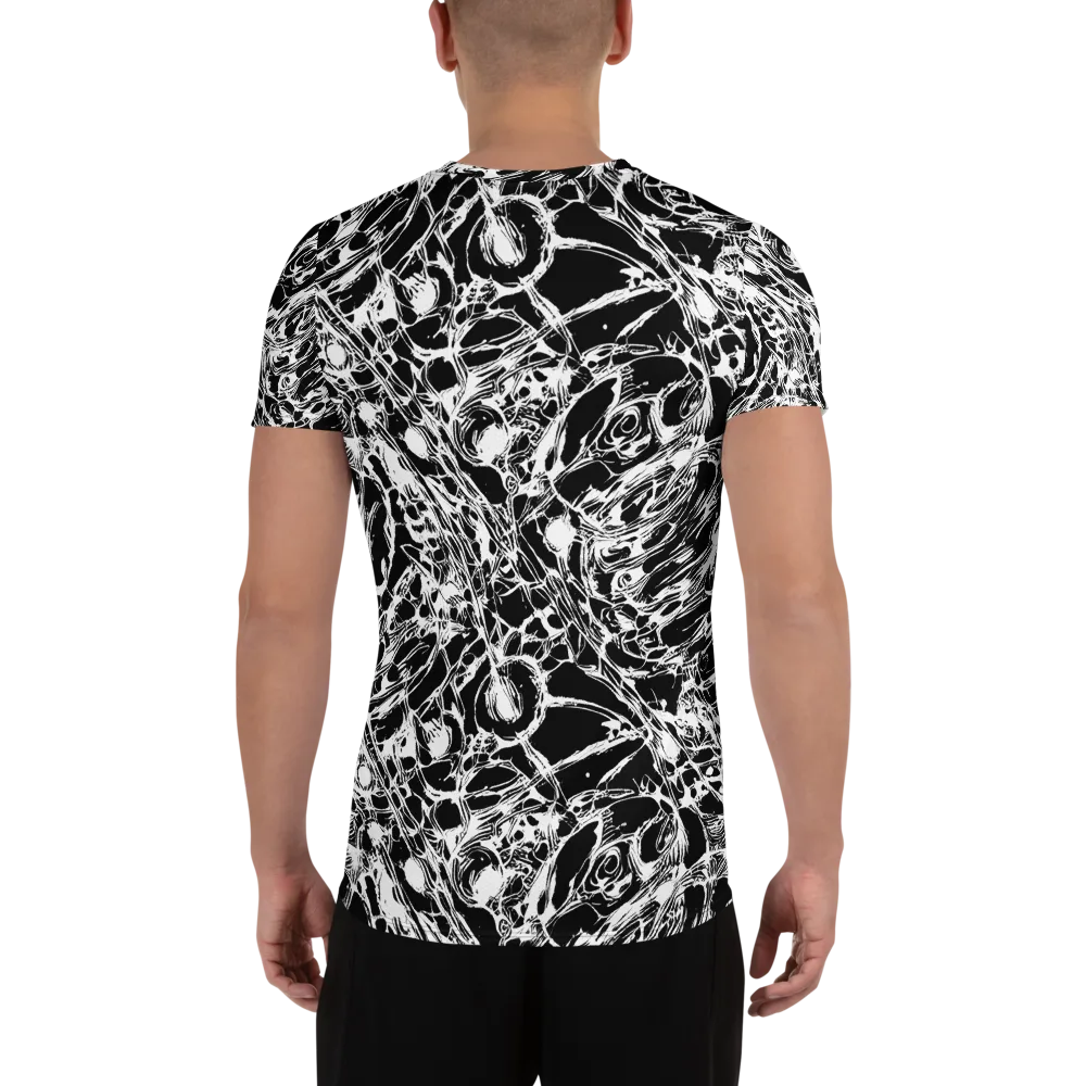 Ravenous Lines on Men's Athletic T-Shirt — Back