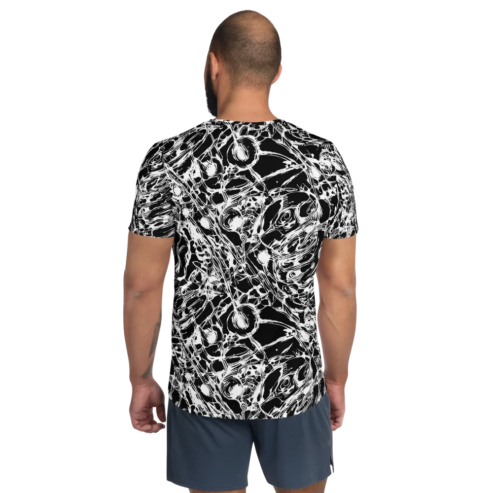 Ravenous Lines on Men's Athletic T-Shirt — Back