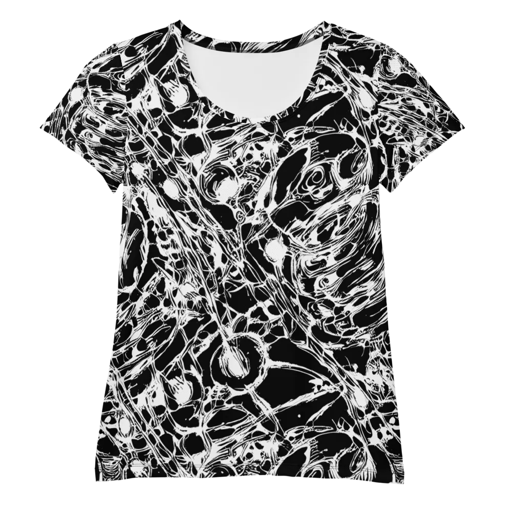 Ravenous Lines on Women's Athletic T-Shirt — Front