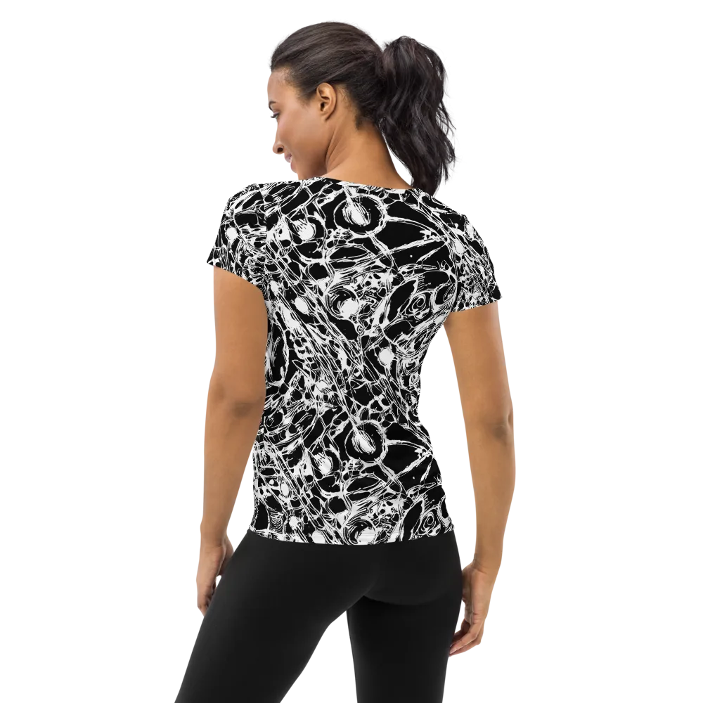 Ravenous Lines on Women's Athletic T-Shirt — Back