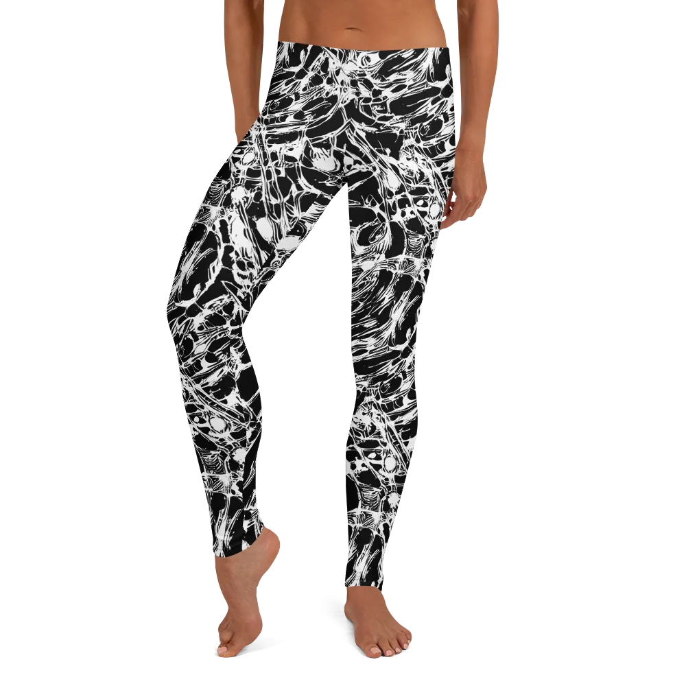 Ravenous Lines on Leggings — Front