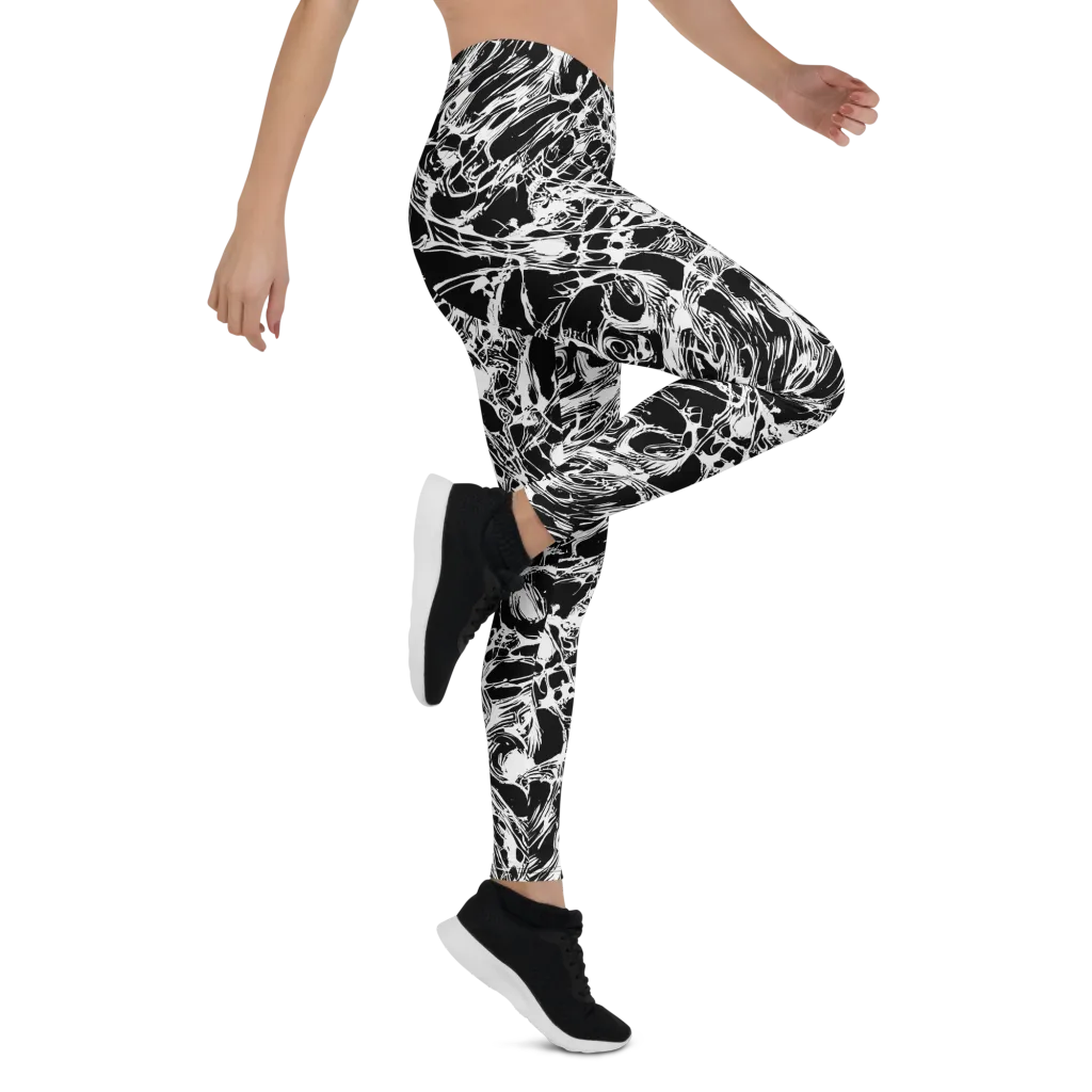 Ravenous Lines on Leggings — Right