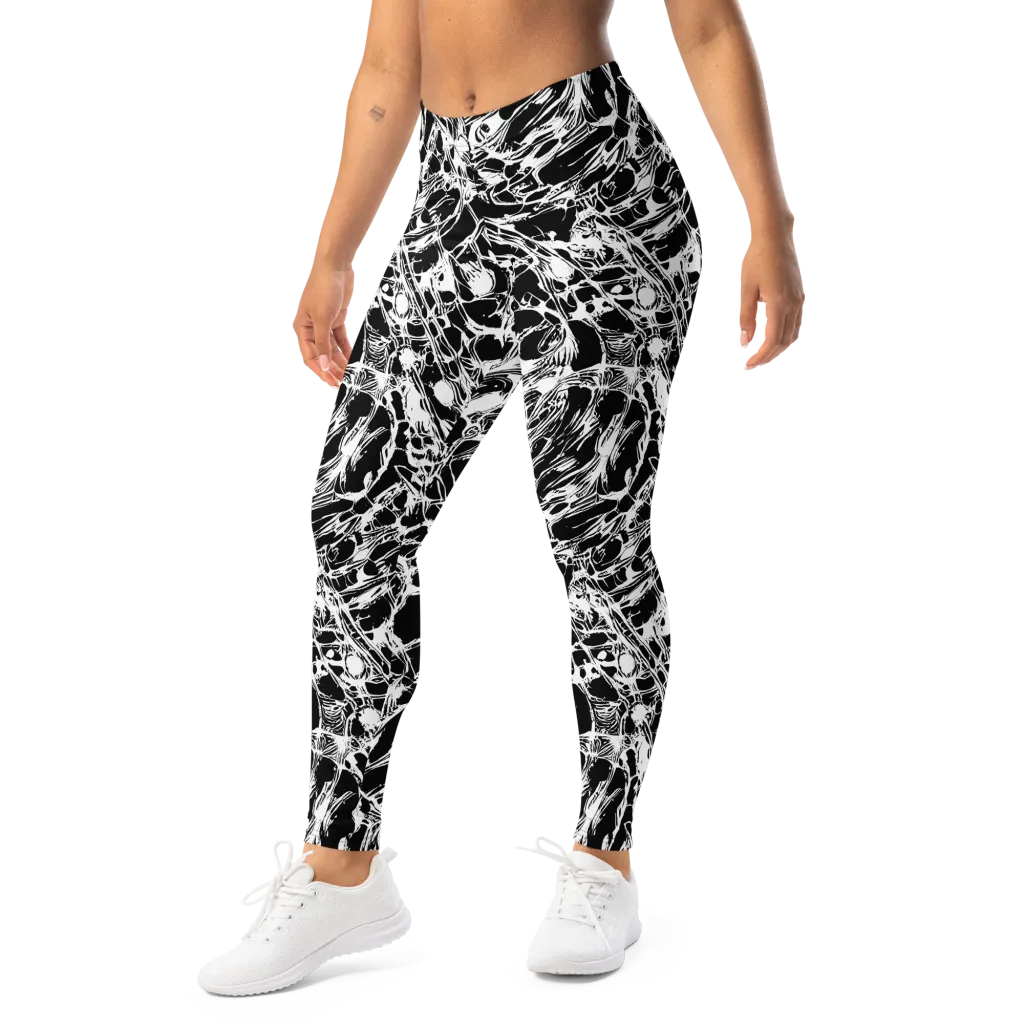 Ravenous Lines on Leggings — Left Front