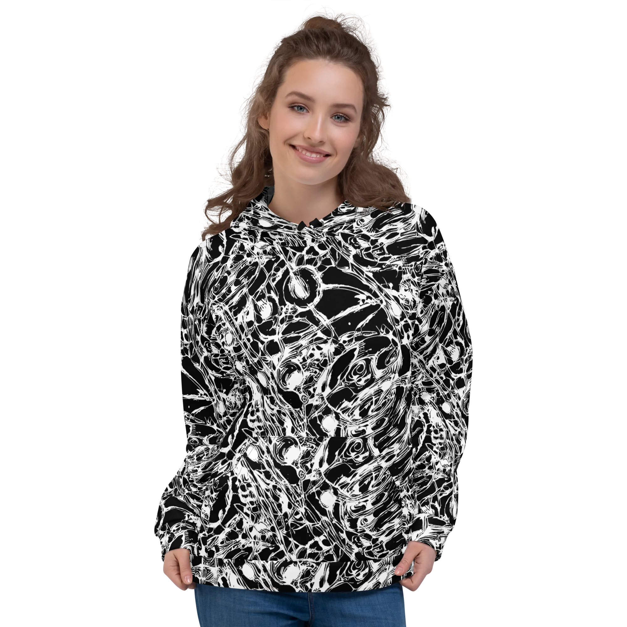 Ravenous Lines on Hoodie — Front