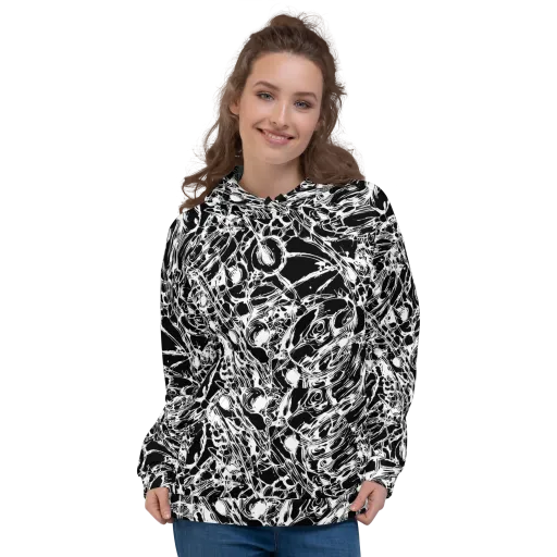 Ravenous Lines on a Hoodie