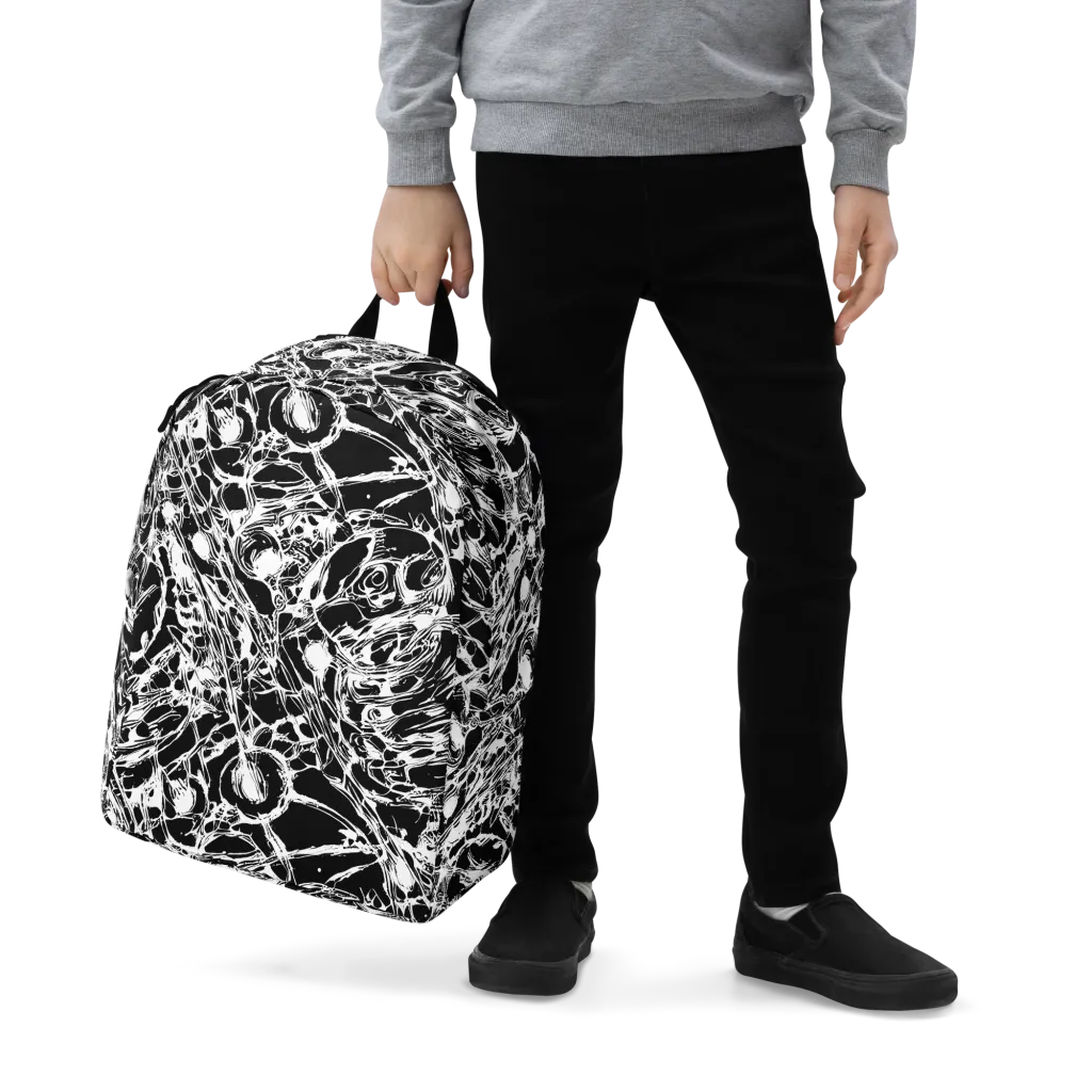 Ravenous Lines on Minimalist Backpack — Zoomed-in