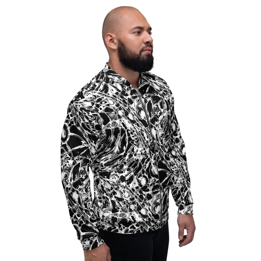 Ravenous Lines on Bomber Jacket — Right