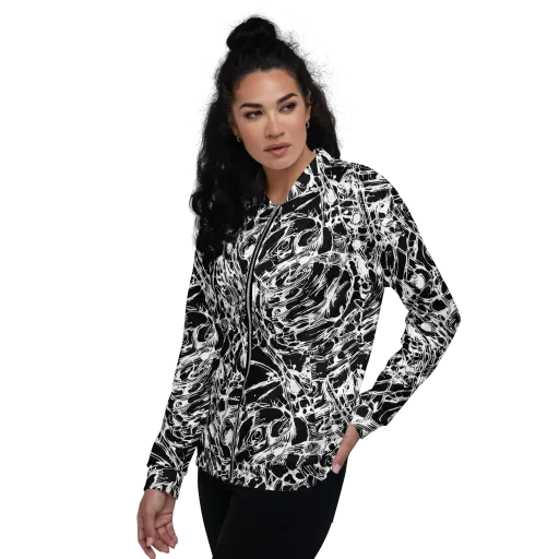 Ravenous Lines on a Bomber Jacket