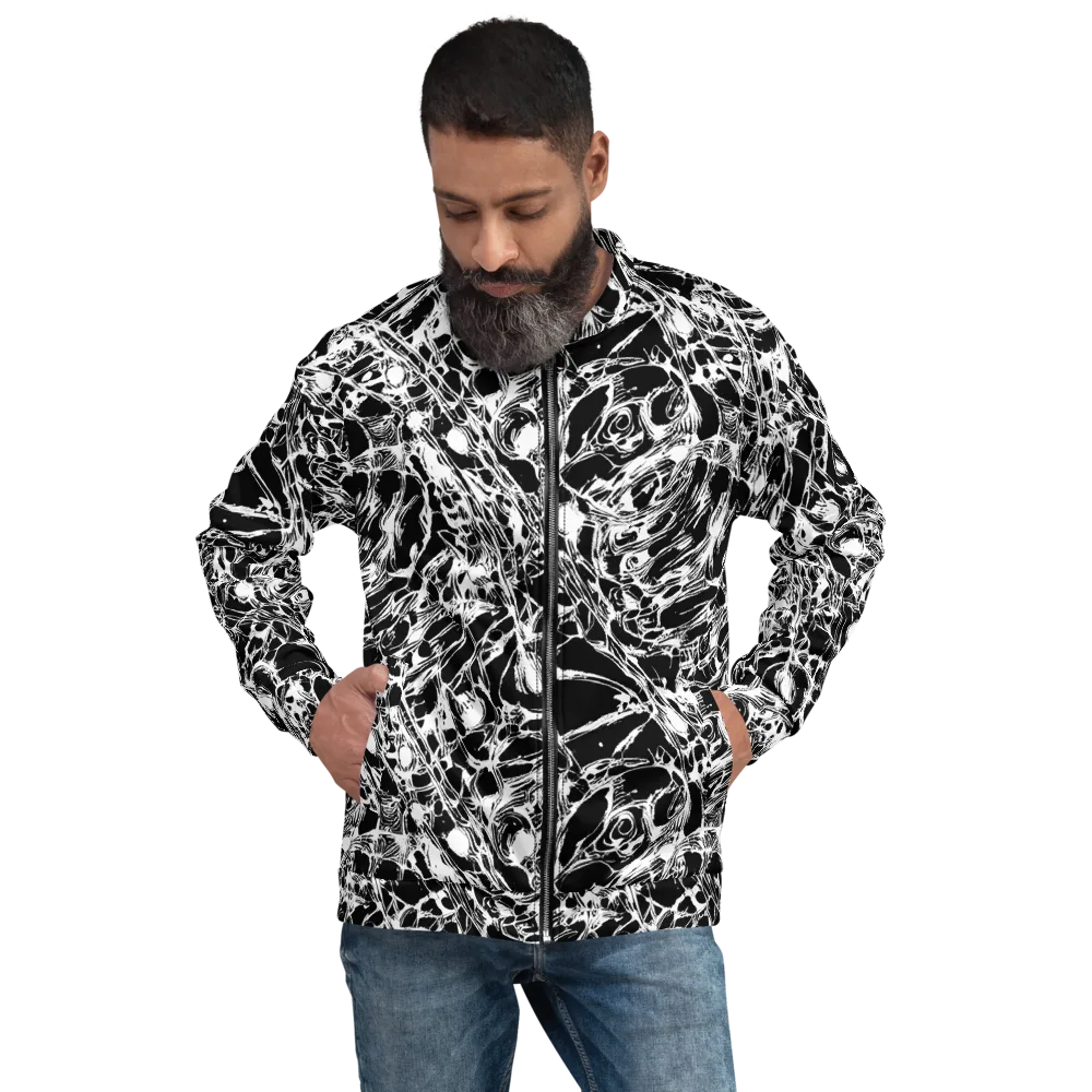 Ravenous Lines on Bomber Jacket — Front