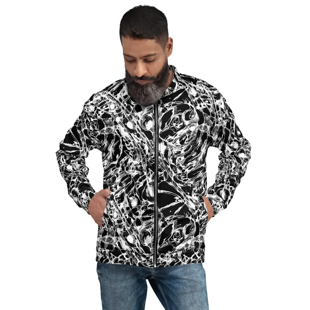 Ravenous Lines on Bomber Jacket — Front