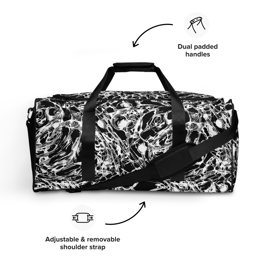 Ravenous Lines on Duffle Bag — Front