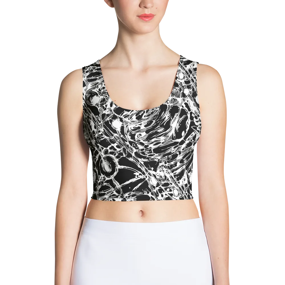 Ravenous Lines on Crop Top — Front