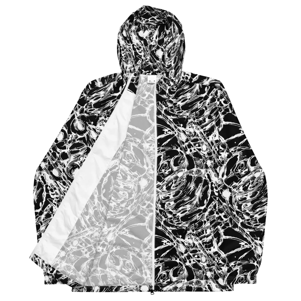 Ravenous Lines on Men's Windbreaker — Front