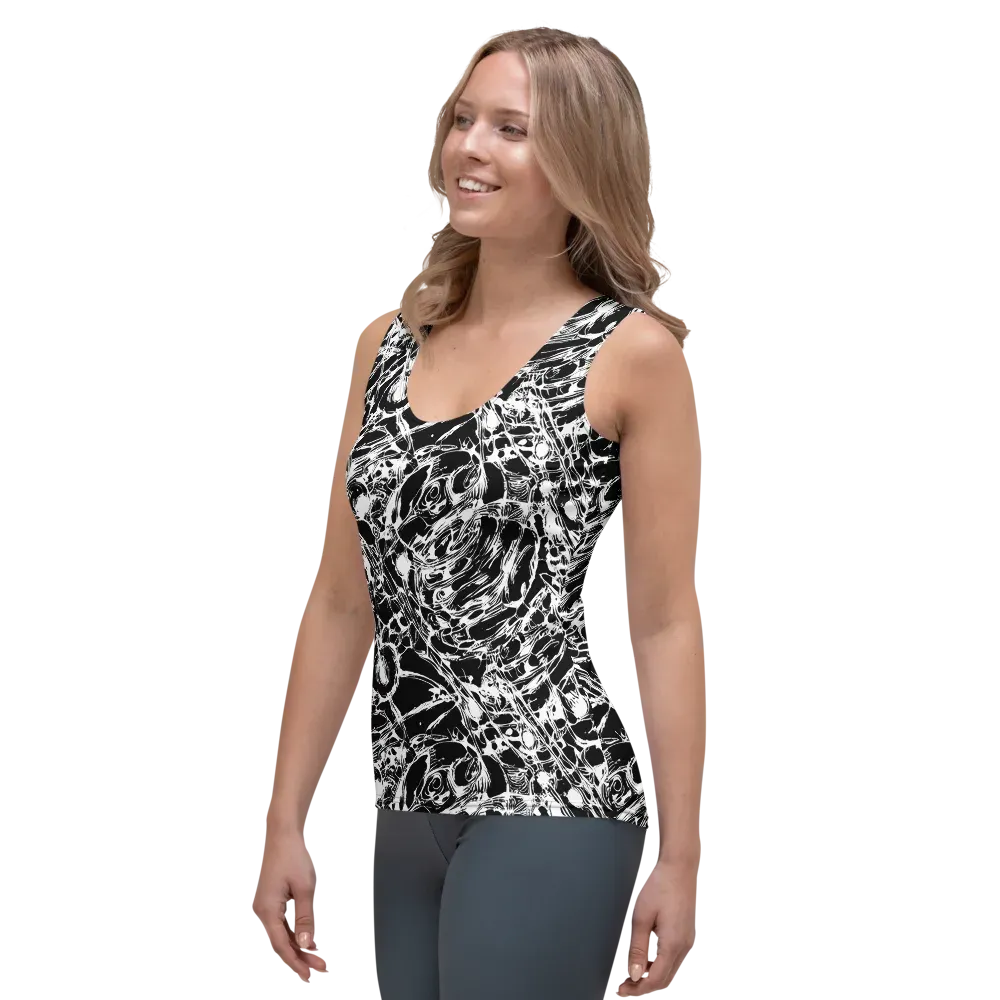 Ravenous Lines on Women's Tank Top — Left Front