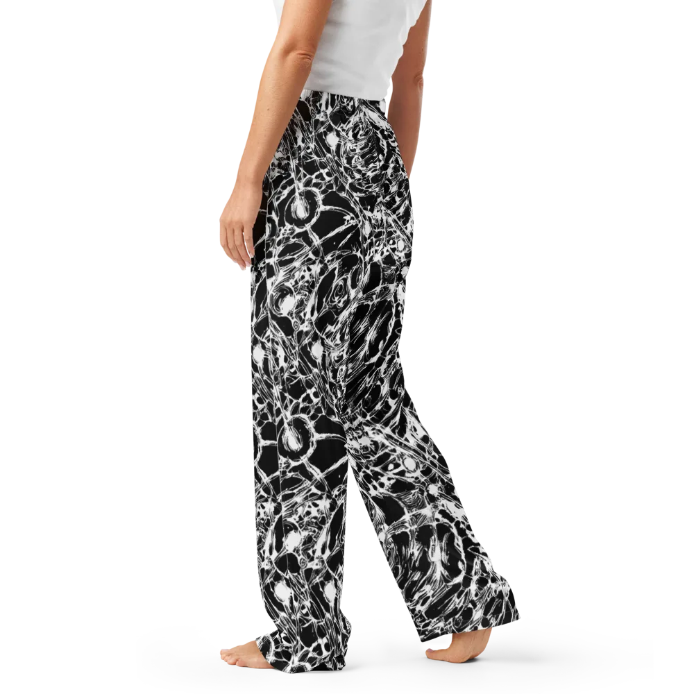 Ravenous Lines on Women's Pajama Pants — Left