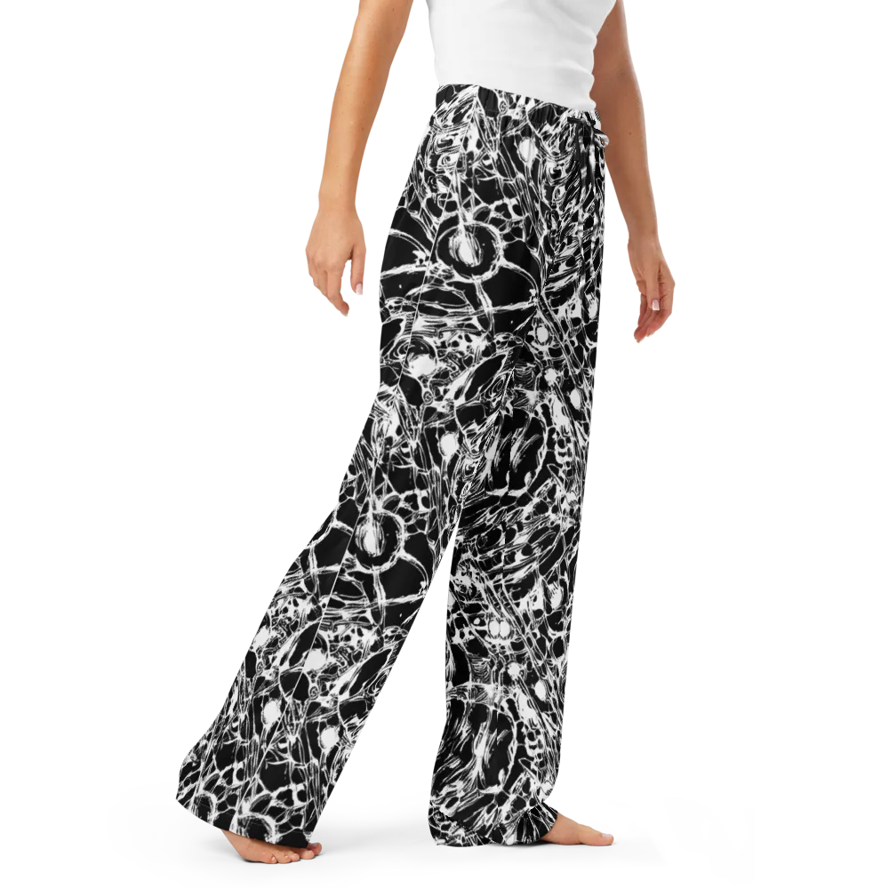 Ravenous Lines on Women's Pajama Pants — Right Front