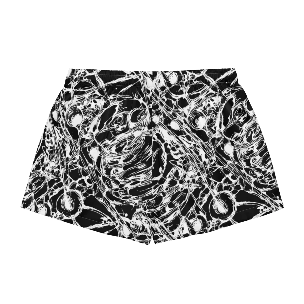 Ravenous Lines on Women's Pajama Shorts — Back