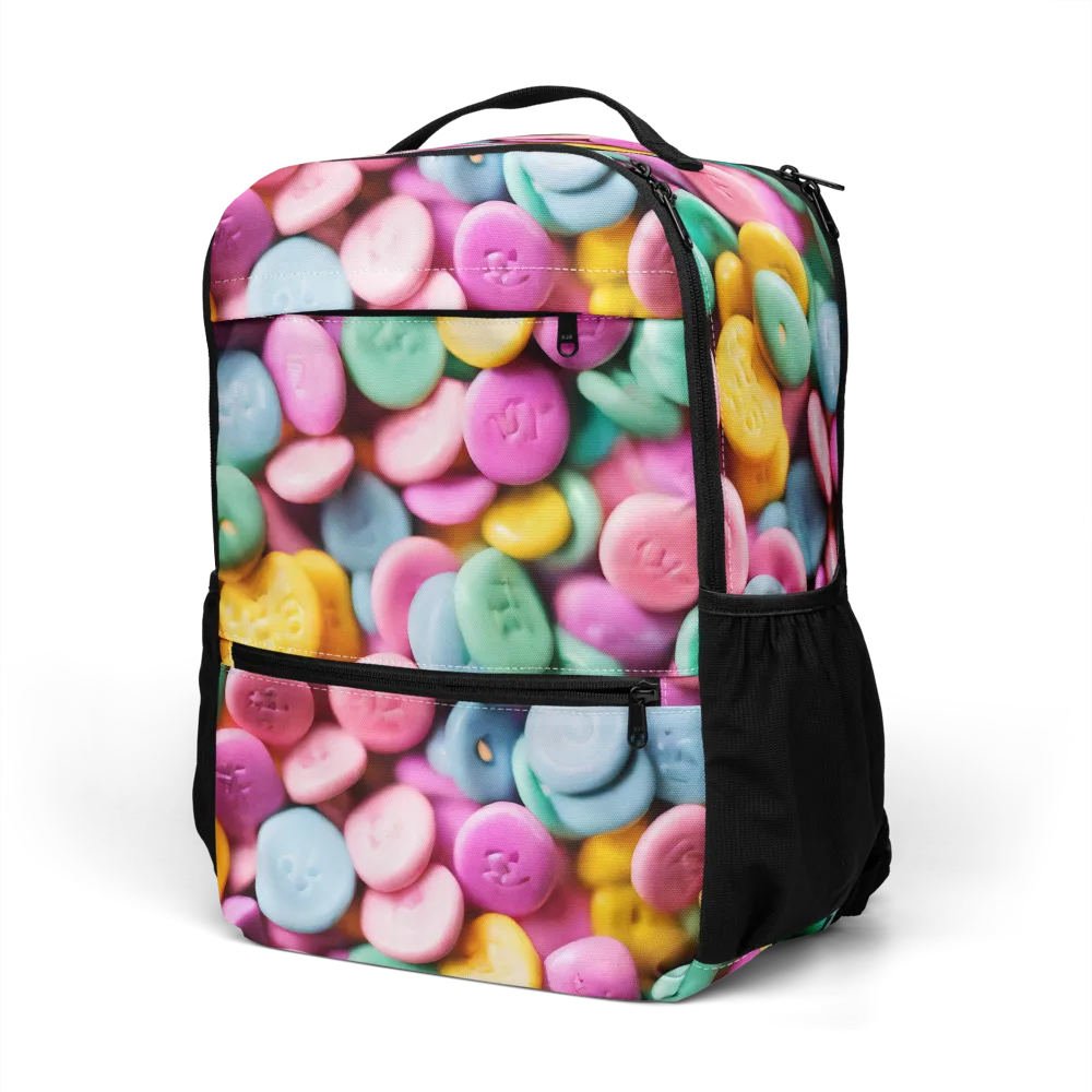 Candy Confetti on Utility Backpack — Left Front