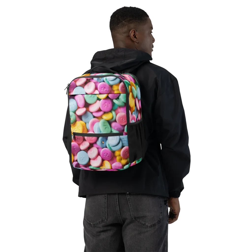 Candy Confetti on Utility Backpack — Back