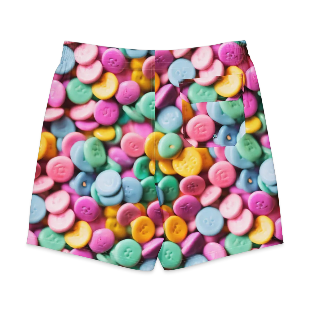Candy Confetti on Men's Board Shorts — Back