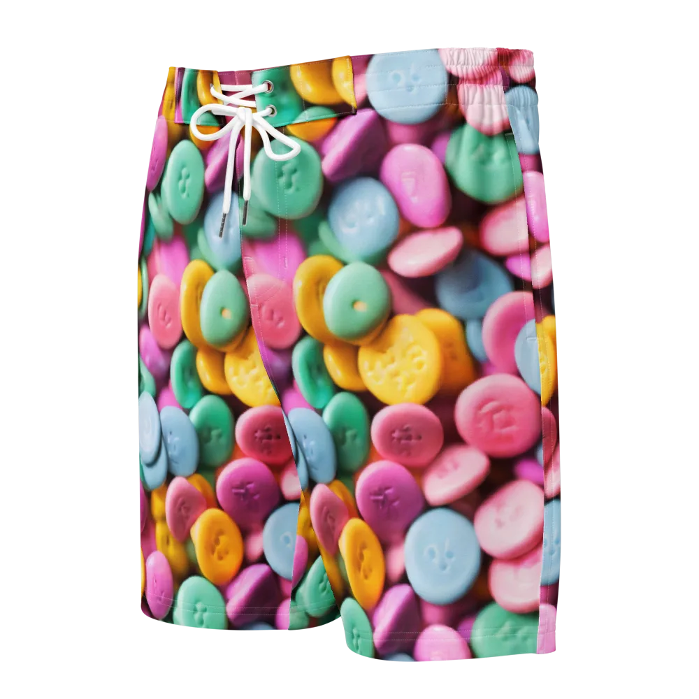 Candy Confetti on Men's Board Shorts — Front