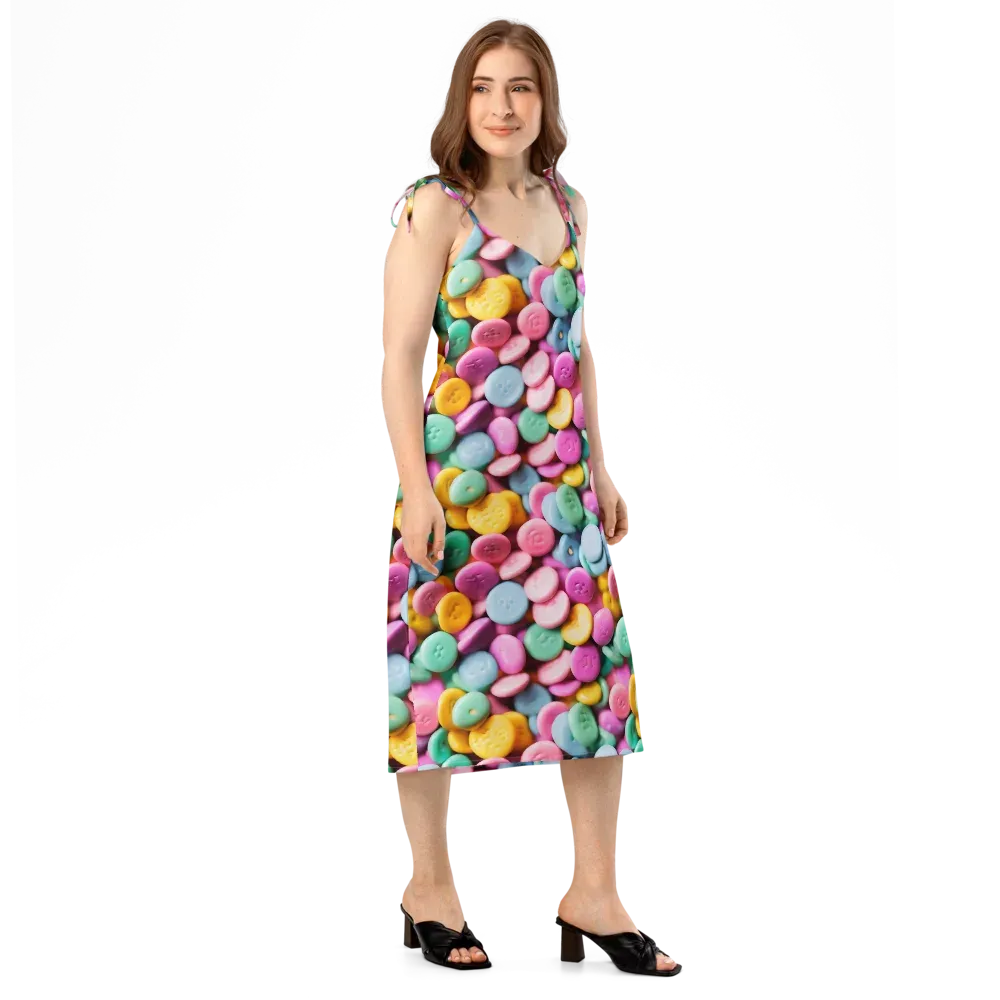 Candy Confetti on Slip Dress — Right Front