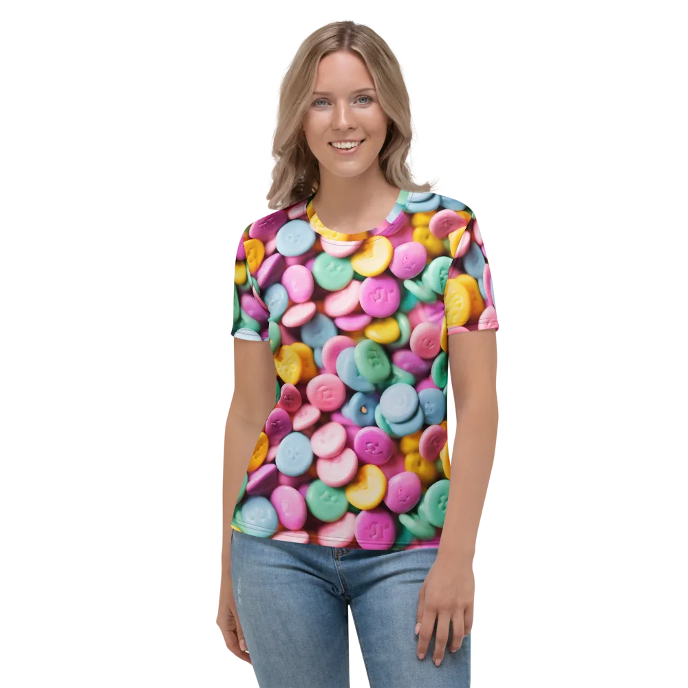 Candy Confetti on Women's Crew Neck T-Shirt — Front