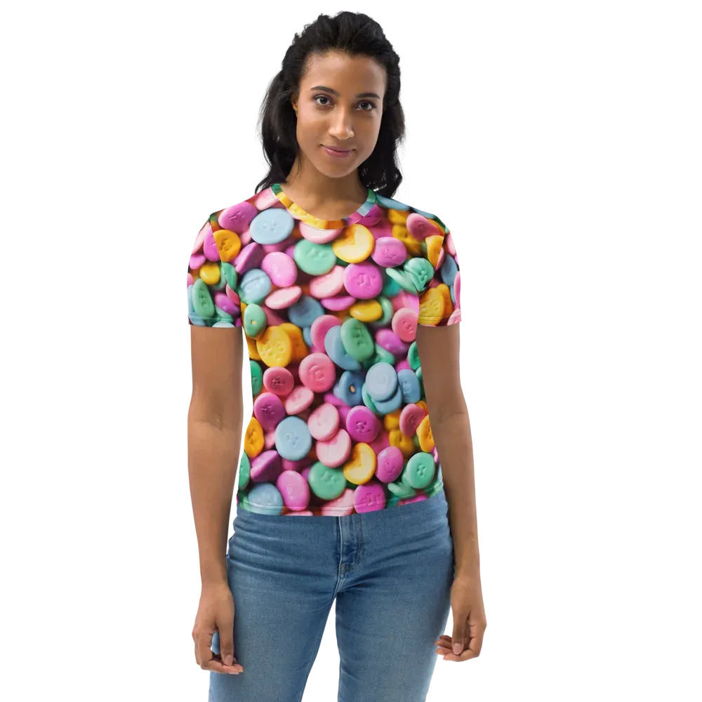 Candy Confetti on Women's Crew Neck T-Shirt — Front
