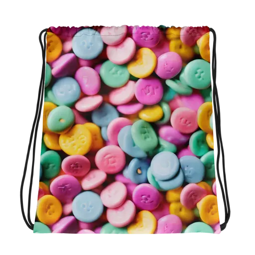 Candy Confetti on a Drawstring Bag
