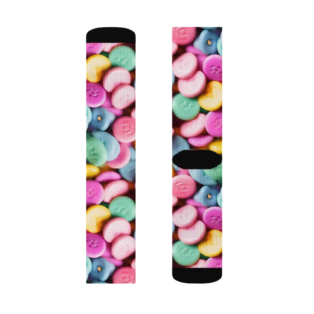 Candy Confetti on Socks — Left Sock