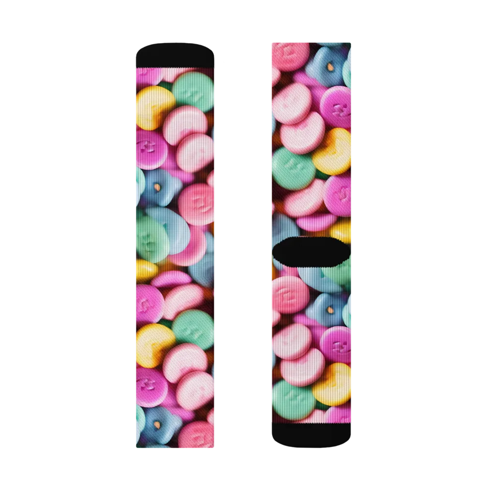 Candy Confetti on Socks — Right Sock