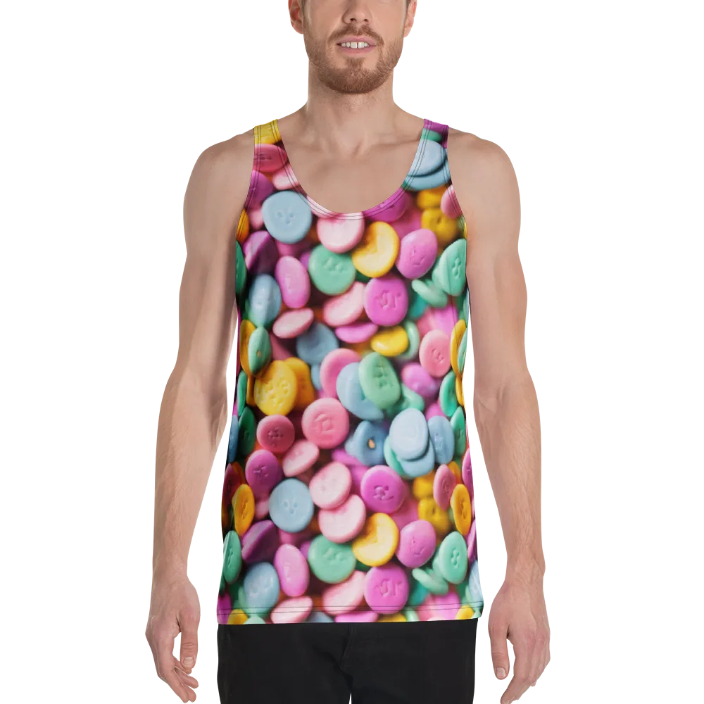 Candy Confetti on Men's Tank Top — Front