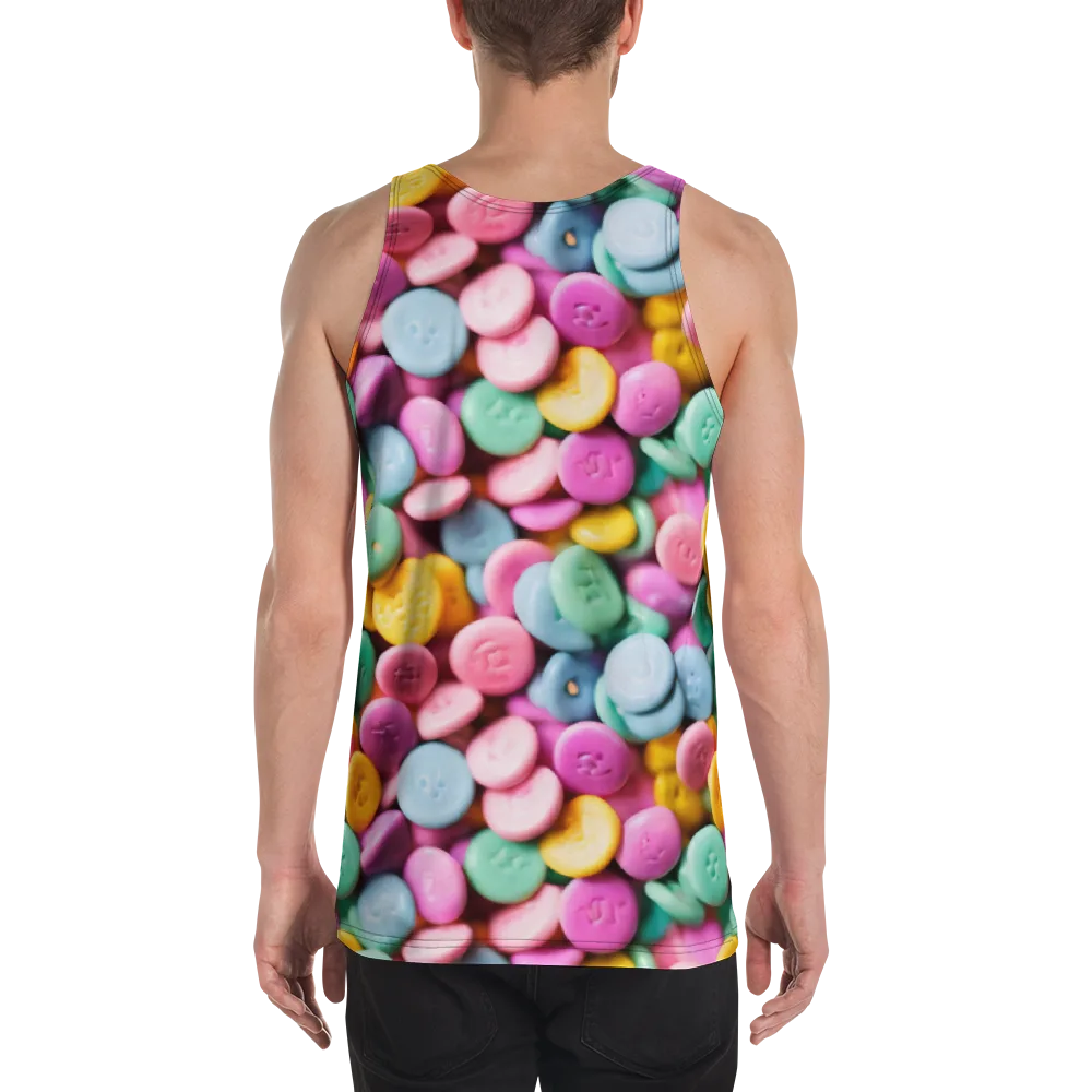 Candy Confetti on Men's Tank Top — Back