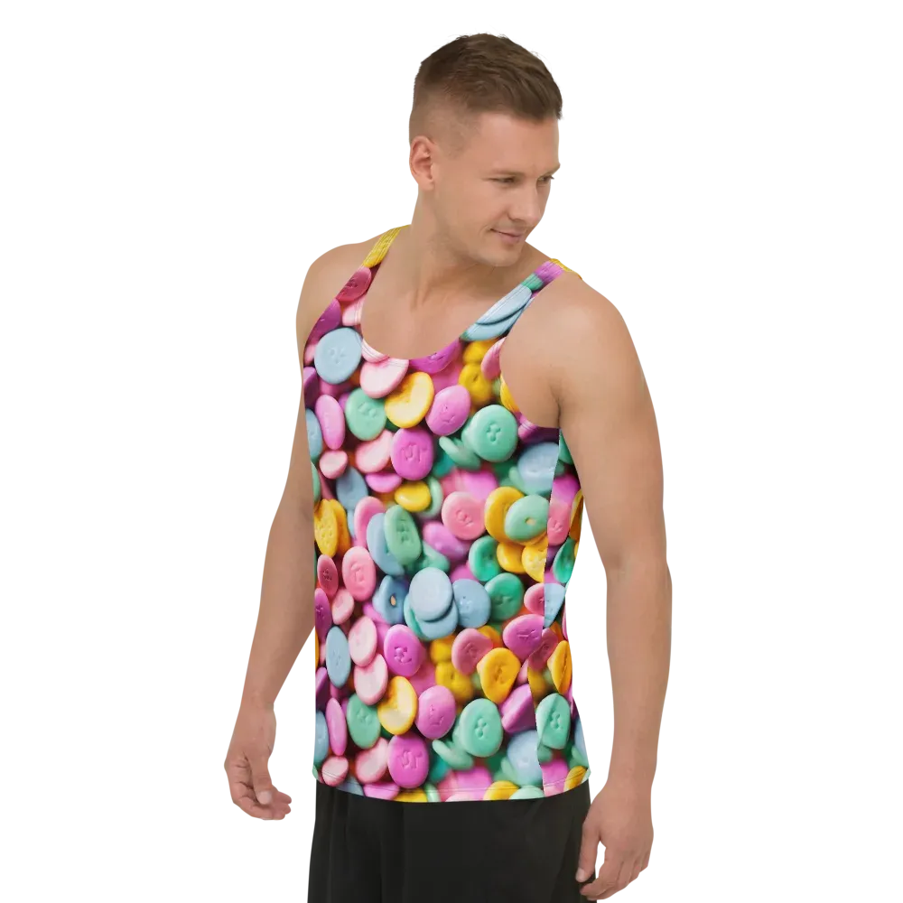 Candy Confetti on Men's Tank Top — Left Front
