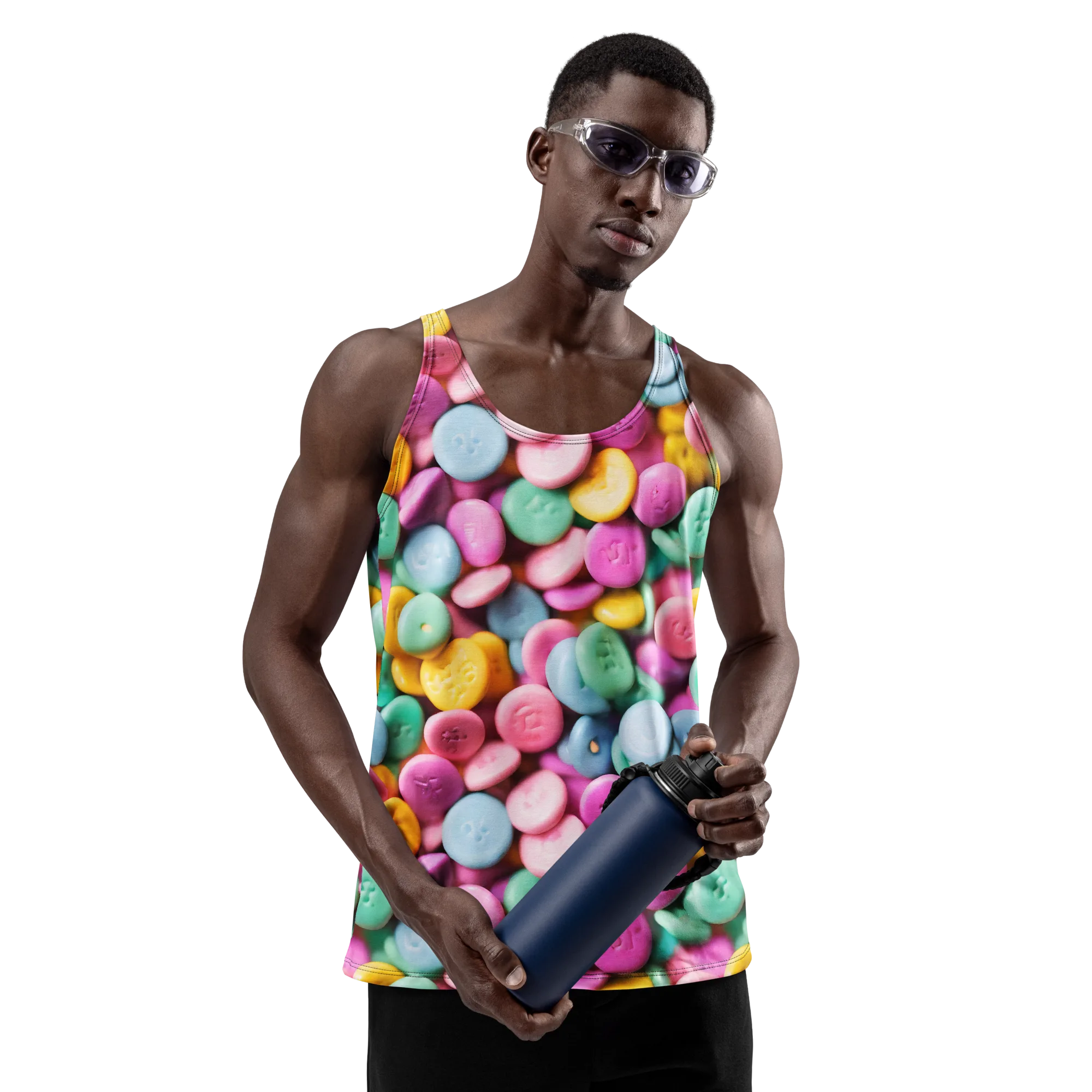 Candy Confetti on Men's Tank Top — Front