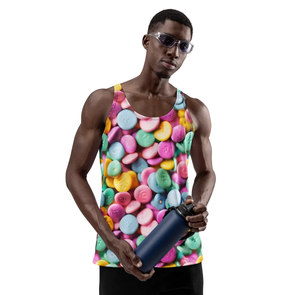 Candy Confetti on Men's Tank Top — Front