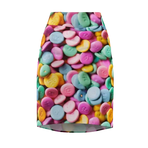 Candy Confetti on a Pencil Skirt