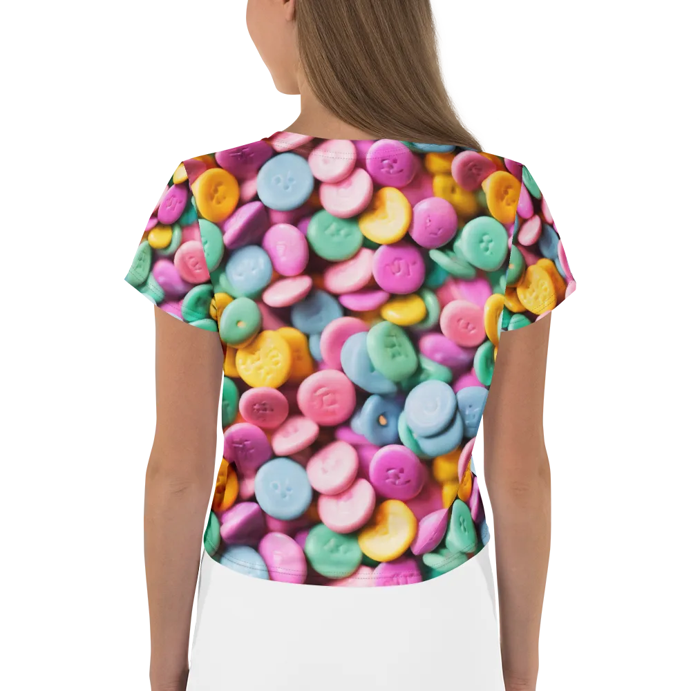 Candy Confetti on Crop Tee — Back