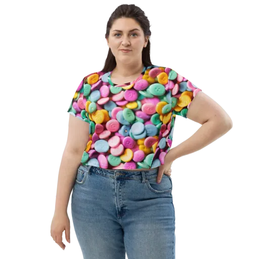 Candy Confetti on a Crop Tee