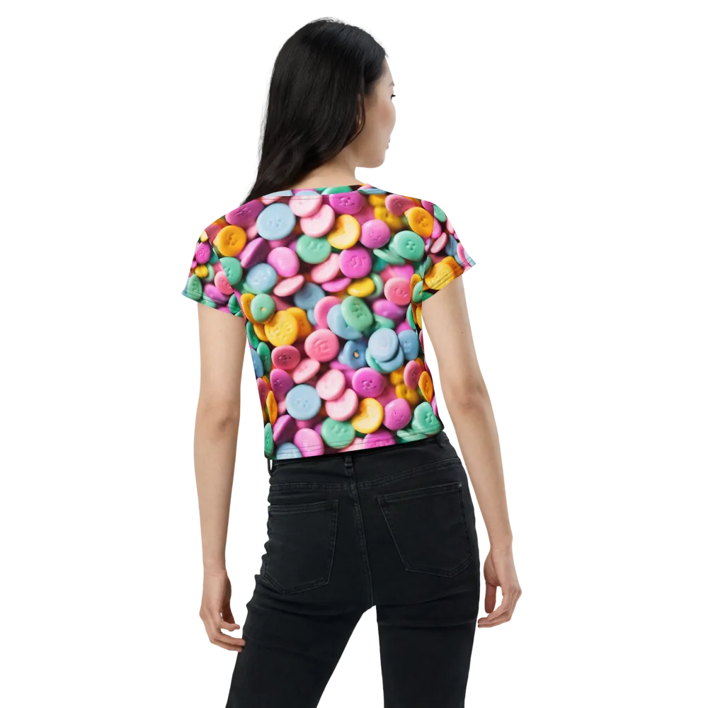 Candy Confetti on Crop Tee — Back