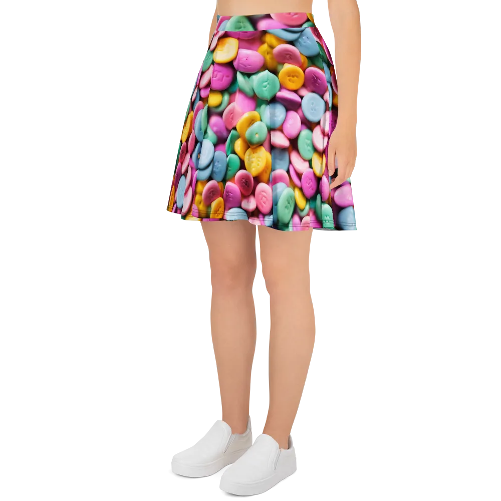 Candy Confetti on Skater Skirt — Left